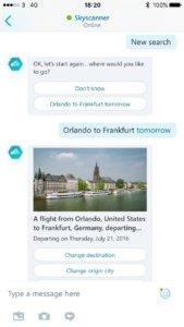 Skyscanner Chatbot