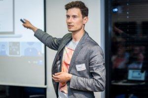 Bastian Kneissl von MountLytics auf der Start-up Night München