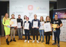 Die Gewinner der TIC & VIR Travel Start-up Nights 2022 auf dem Finale in Frankfurt
