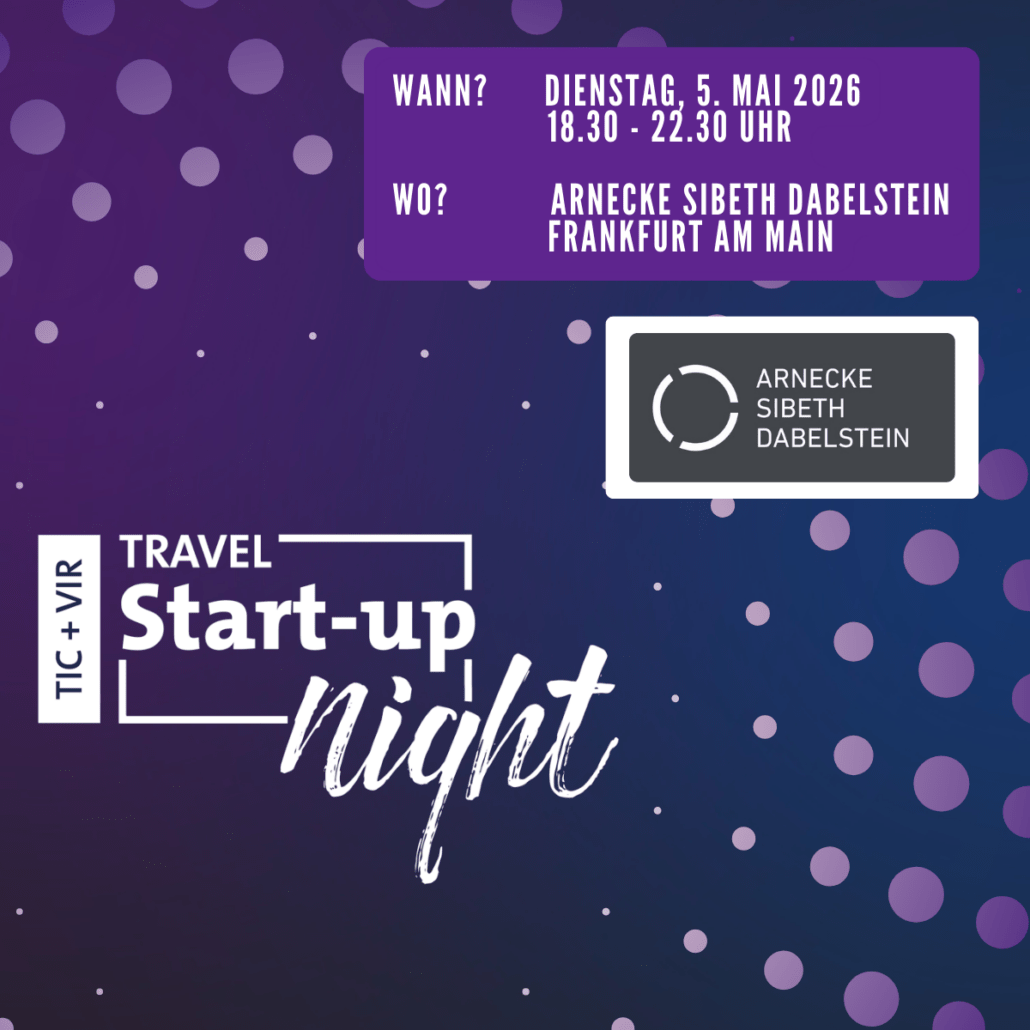 TIC & VIR Travel Start-up Night 2026 Frankfurt