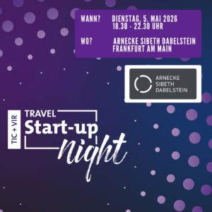 TIC &amp; VIR Travel Startup Night 2026 Frankfurt