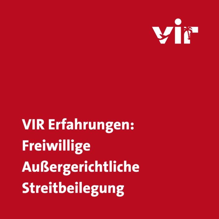 VIR zur frewilligen Schlichtung